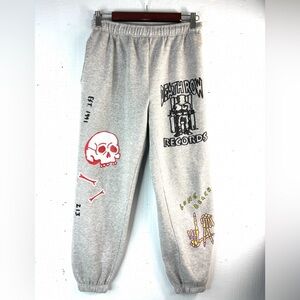 Death Row Records M Men’s Graphic Gray Jogger Sweatpants